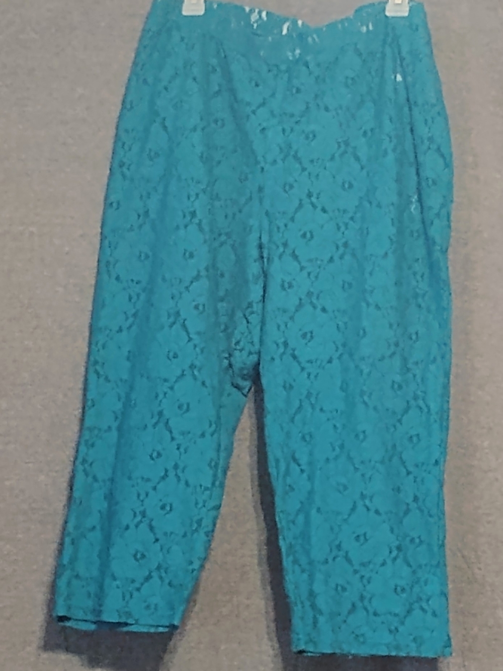 torrid Teal Lace Cropped Pants